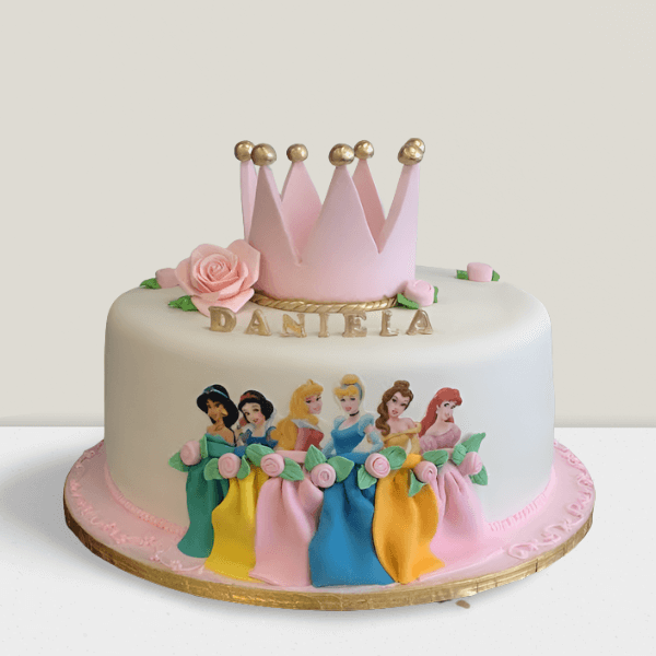 Magical Disney Princess Castle Cake