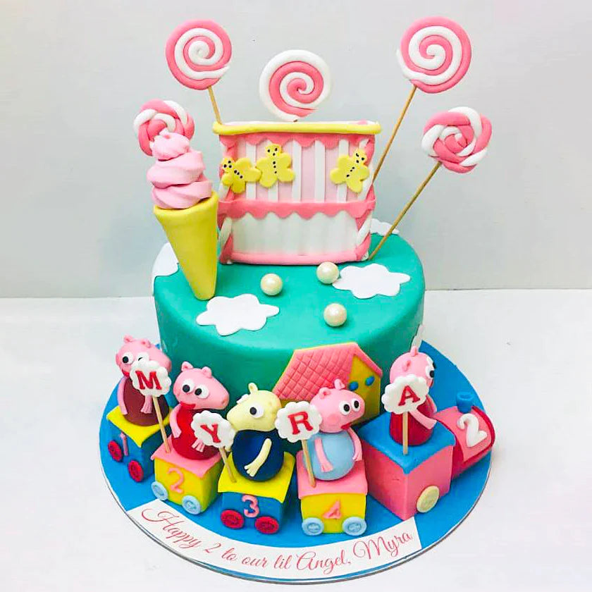 Peppa's Piggy Paradise Cake