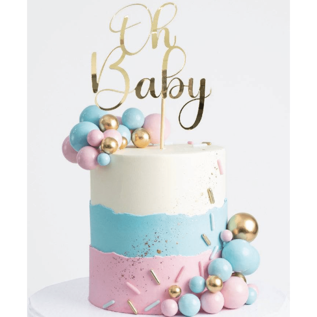 Sweet Harmony Baby Shower Cake