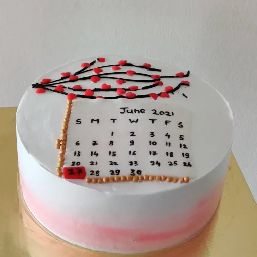 Calendar Anniversary Cake