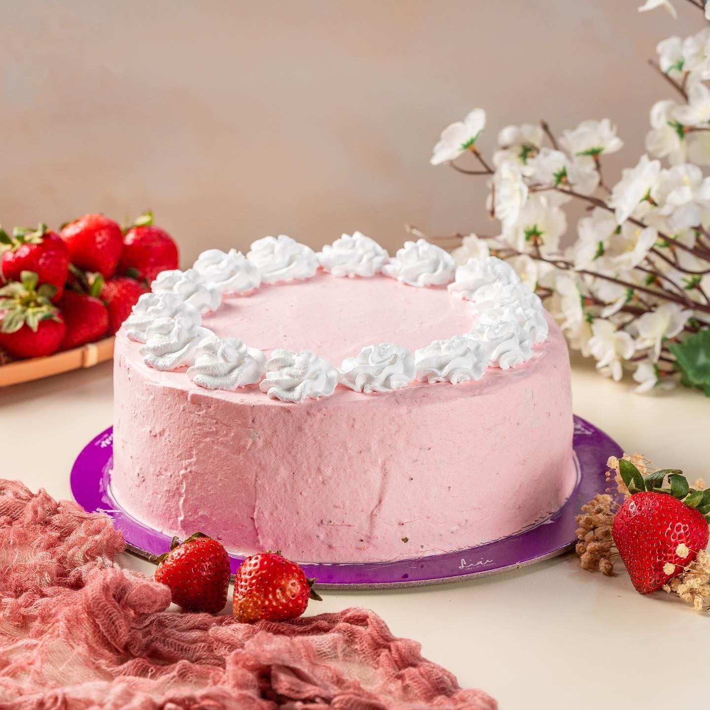 Strawberry Symphony Serenity Cake