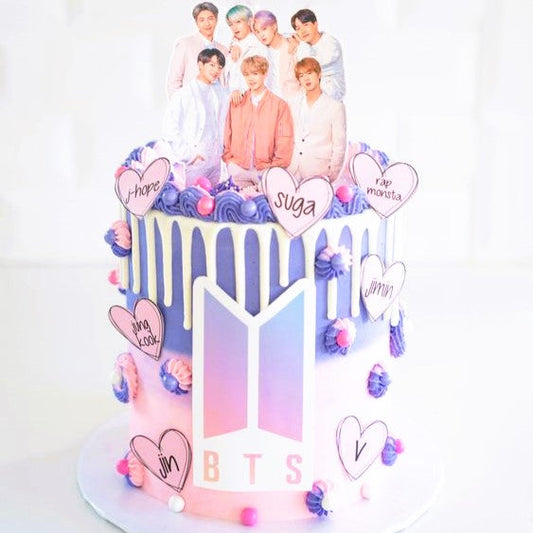 Blossoming Harmony BTS Cake