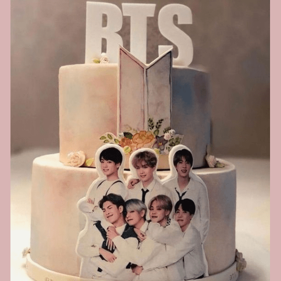 Floral Symphony BTS Cake