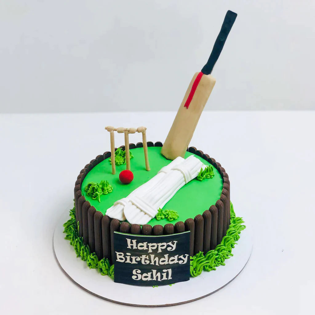 Cricket Kit Cake