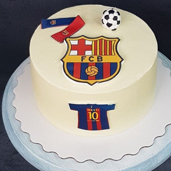 FCB Tribute Football Cake