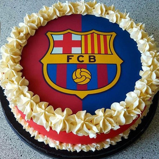 FCB Emblem Elegance Football Cake