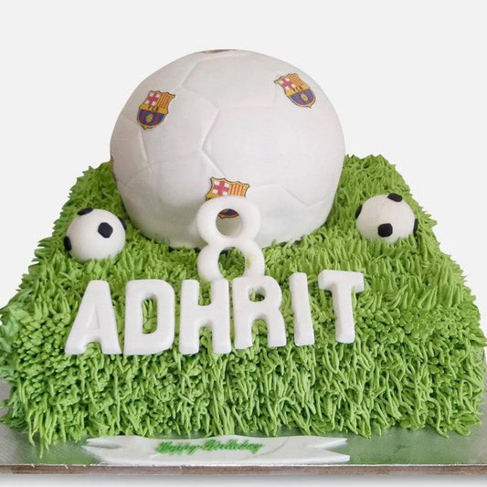 FCB Field Football Cake