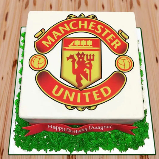 Man-U Emblem Football Cake