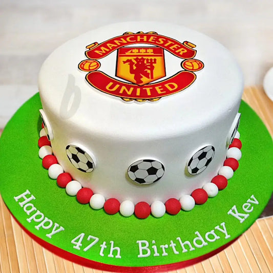 Red Devil Delight Football Cake