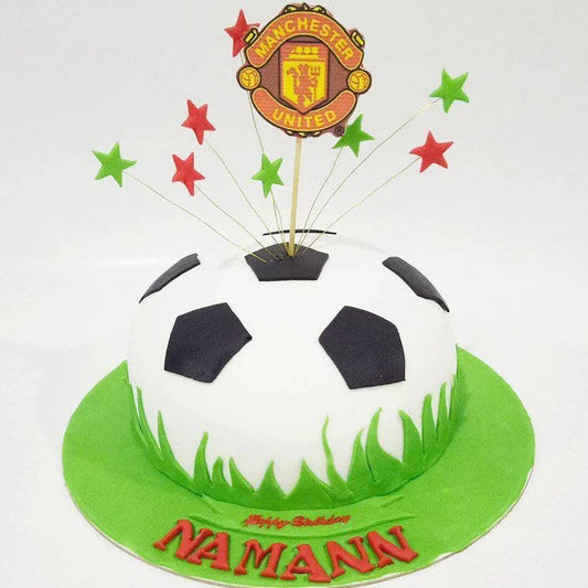 Manchester Victory Football Cake