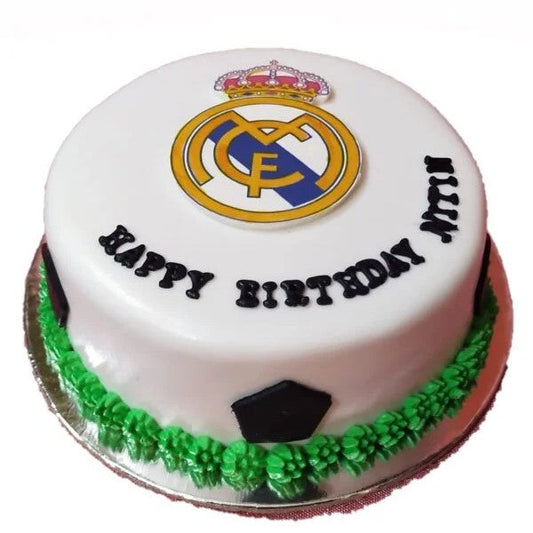 Royal Blanco Football Cake