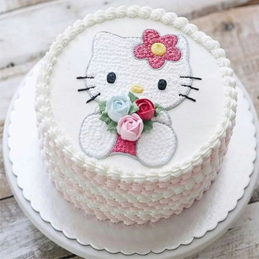 Purrfect Kitty Frosted Cake