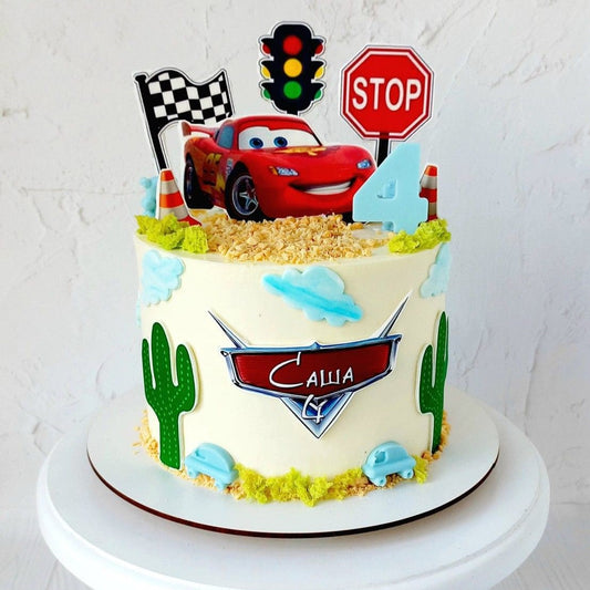 Royalty Racing McQueen Car Cake