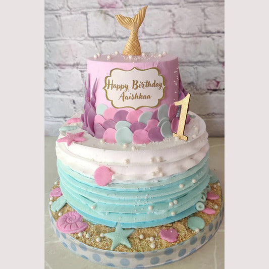 Mermaid Princess Paradise Cake