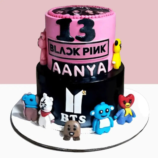 Blossom Black Pink Cake