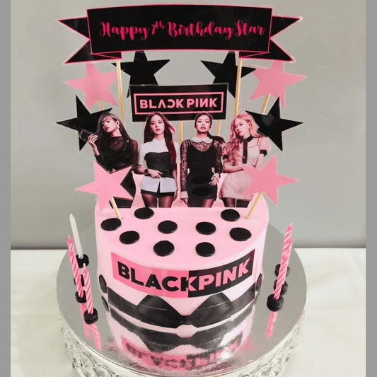 Black Pink Fantasy Cake