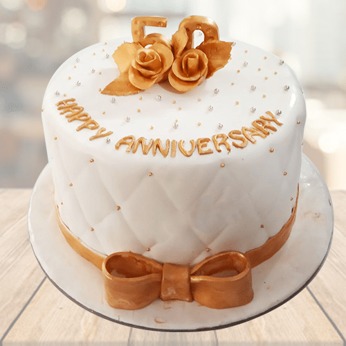 Golden Rose Jubilee Cake